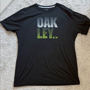 Oakley Black Tee with Gradient Logo
